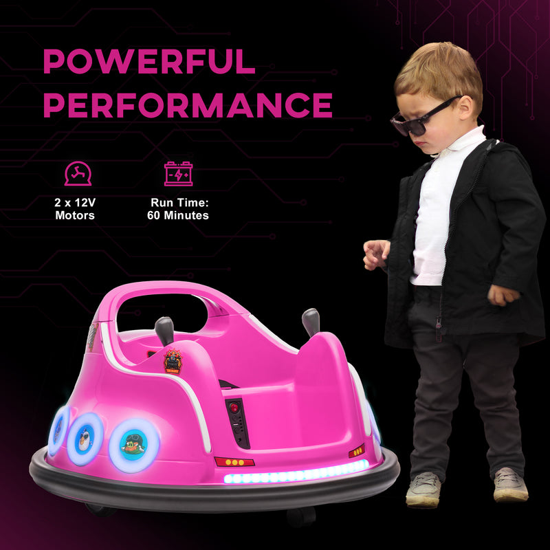AIYAPLAY Angry Bird Licensed Bumper Car for Kids w/ Joysticks