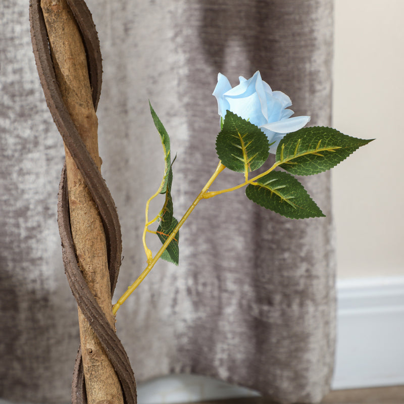 Outsunny Set of 2 90cm Artificial Rose Tree, Fake Decorative Plant