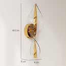 HOMCOM Led Wall Lamp 2 Pack, Modern Indoor Spiral Wall Light