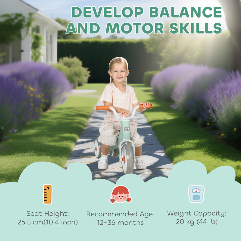AIYAPLAY Baby Balance Bike with 3 Wheels for 12-36 Months