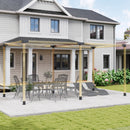 Outsunny Pergola Kit, Pergola Brackets With 3-Way & 4-Way Corner Brackets