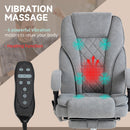 Vinsetto Massage Office Chair, Heated Reclining Desk Chair
