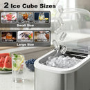 HOMCOM Ice Maker Machine Countertop, 9 Cubes Ready in 7 Mins, 12 KG in 24Hrs