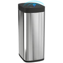 HOMCOM 50L Sensor Bin, Touchless Kitchen Bin, Battery Operated, Silver Tone