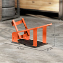 HOMCOM 816.5 kg Motorcycle Wheel Chock, Motorcycle Front Wheel Chock Holder