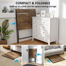 HOMCOM 81.5 Cm Folding Computer Desk For Small Spaces Bedroom