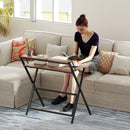 HOMCOM 81.5 Cm Folding Computer Desk For Small Spaces Bedroom