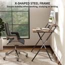 HOMCOM 81.5 Cm Folding Computer Desk For Small Spaces Bedroom