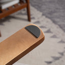 HOMCOM Swivel Recliner Chair with Footstool and Wooden Base, Light Grey