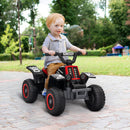 AIYAPLAY 6V Electric Quad Bike For Kids W/ Forward Backward, Black And Red