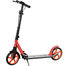 HOMCOM Folding Kick Scooter For 14+ W/ Adjustable Height, Red