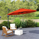 Outsunny 3 X 3(m) Cantilever Parasol Garden Umbrella With Cross Base