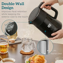 HOMCOM 1.7L Fast Boil 3000W Electric Kettle With LED Display, Black