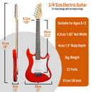 3rd Avenue 3/4 Size Electric Guitar Starter Pack - Red