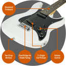 3rd Avenue 3/4 Size Electric Guitar Starter Pack - White
