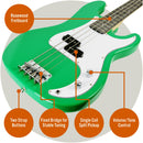 3rd Avenue Bass Guitar Starter Pack - Green
