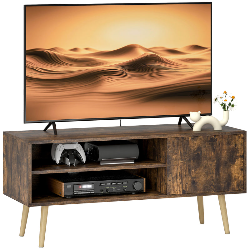 HOMCOM TV Unit Cabinet for TVs up to 55Inches with Cupboard Shelves