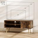 HOMCOM TV Unit Cabinet for TVs up to 55Inches with Cupboard Shelves