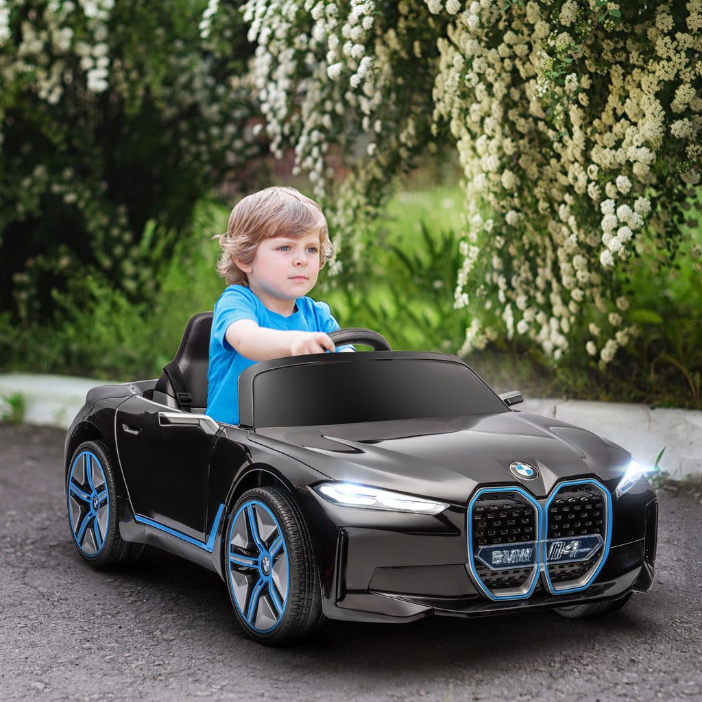 HOMCOM BMW I4 Licensed 12V Kids Electric Ride-On Car W/ Remote Control