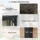 3 x 4.3m Pergola Kit Gazebo with UPF 50+ and Waterproof Polycarbonate Roof