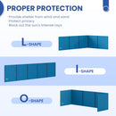 Outsunny Camping Windbreak Portable Wind Blocker Privacy Wall, 7.8m x 1.5m