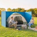 Outsunny Camping Windbreak Portable Wind Blocker Privacy Wall, 7.8m x 1.5m