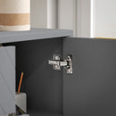 HOMCOM Sideboard Storage Cabinet with Adjustable Shelves, Grey