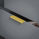 HOMCOM Sideboard Storage Cabinet with Adjustable Shelves, Grey