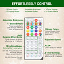 HOMCOM 180cm Christmas Tree with Colourful DIY LEDs, Remote, Carolina Pine
