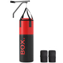 SPORTNOW Unfilled Punch Bag with Boxing Gloves and Wall Mounted Bracket