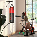 SPORTNOW Unfilled Punch Bag with Boxing Gloves and Wall Mounted Bracket