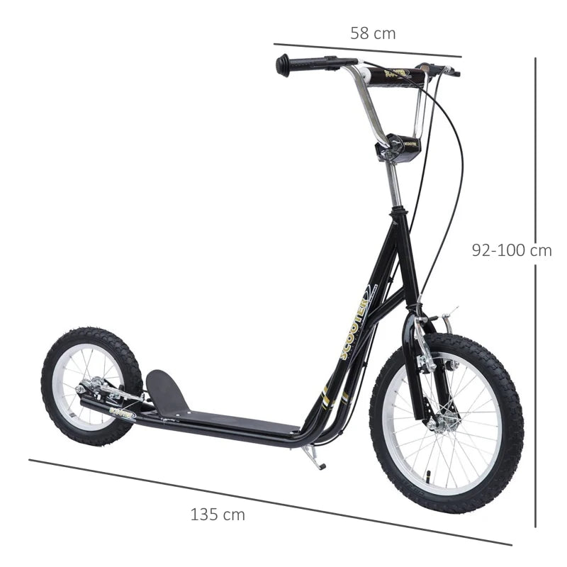 HOMCOM Teen Stunt Scooter  for 5+ Years -  Black