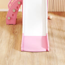 AIYAPLAY 5 In 1 Toddler Slide Set With Basketball Hoop For Age 1-3, Pink