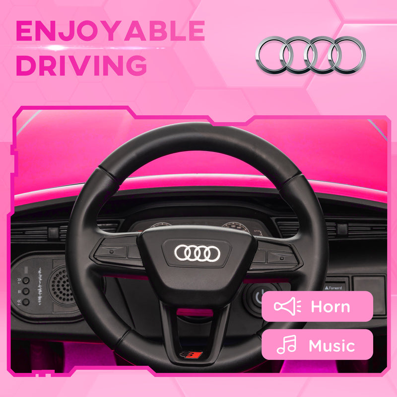 AIYAPLAY Audi Q8 e-tron Sportback Kids Electric Car w/ Remote - Pink