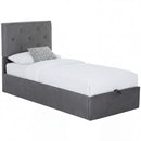 HOMCOM Bed Frame Gas Side Lift Under Bed Storage