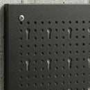 HOMCOM 38 Pcs Wall-Mounted Pegboard with Hooks and Storage Shelves