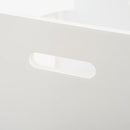 HOMCOM Toddler Step Stool  with Safety Rail  -  White