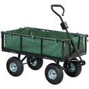 Outsunny Garden Cart With Removable Liner, Quick-Release Sides