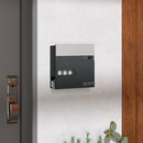 HOMCOM Wall Mounted Post Box, Weatherproof Letterbox with Lock