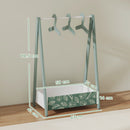 AIYAPLAY Baby Clothing Rack with Hangers, Shelf, Kids Clothes Rail