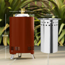 Outsunny Stainless Steel Smokeless Wood Burning Firepit Garden Fire Pit