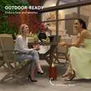 Outsunny Stainless Steel Smokeless Wood Burning Firepit Garden Fire Pit