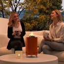 Outsunny Stainless Steel Smokeless Wood Burning Firepit Garden Fire Pit