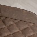 HOMCOM Bar Stools Set Of 2, Adjustable Bar Chairs 360° Swivel For Kitchen Brown