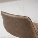 HOMCOM Bar Stools Set Of 2, Adjustable Bar Chairs 360° Swivel For Kitchen Brown