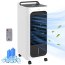 HOMCOM Mobile Air Cooler For Home Office, With Oscillation, Ice Packs
