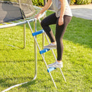 SPORTNOW Trampoline Ladder with Horizontal Wide Steps, Blue