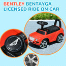 AIYAPLAY Bentley Licensed Ride On Car, Foot To Floor W/ Music Horn - White