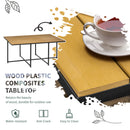 Outsunny Rattan Dining Set, Garden Table & Chair Sets w/ Space-saving Design