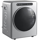 HOMCOM 5/3 Kg Portable Vented Tumble Dryer Machine With Timer, Silver Tone